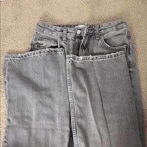 TRF Zara Mid rise grey wash jeans Size 2